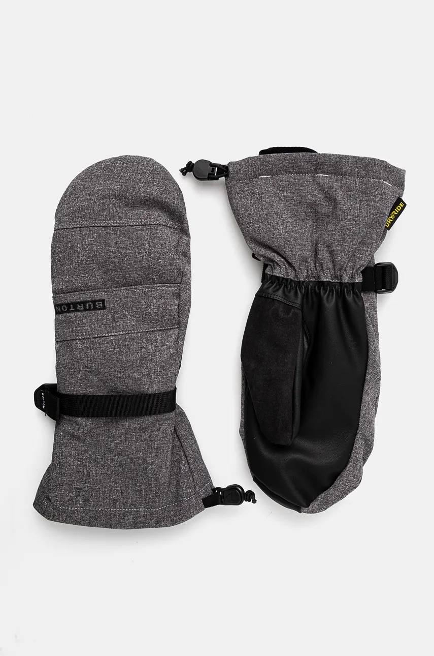 Burton mănuși Profile Mittens culoarea gri, 103851 Burton mănuși Profile Mittens culoarea gri, 103851