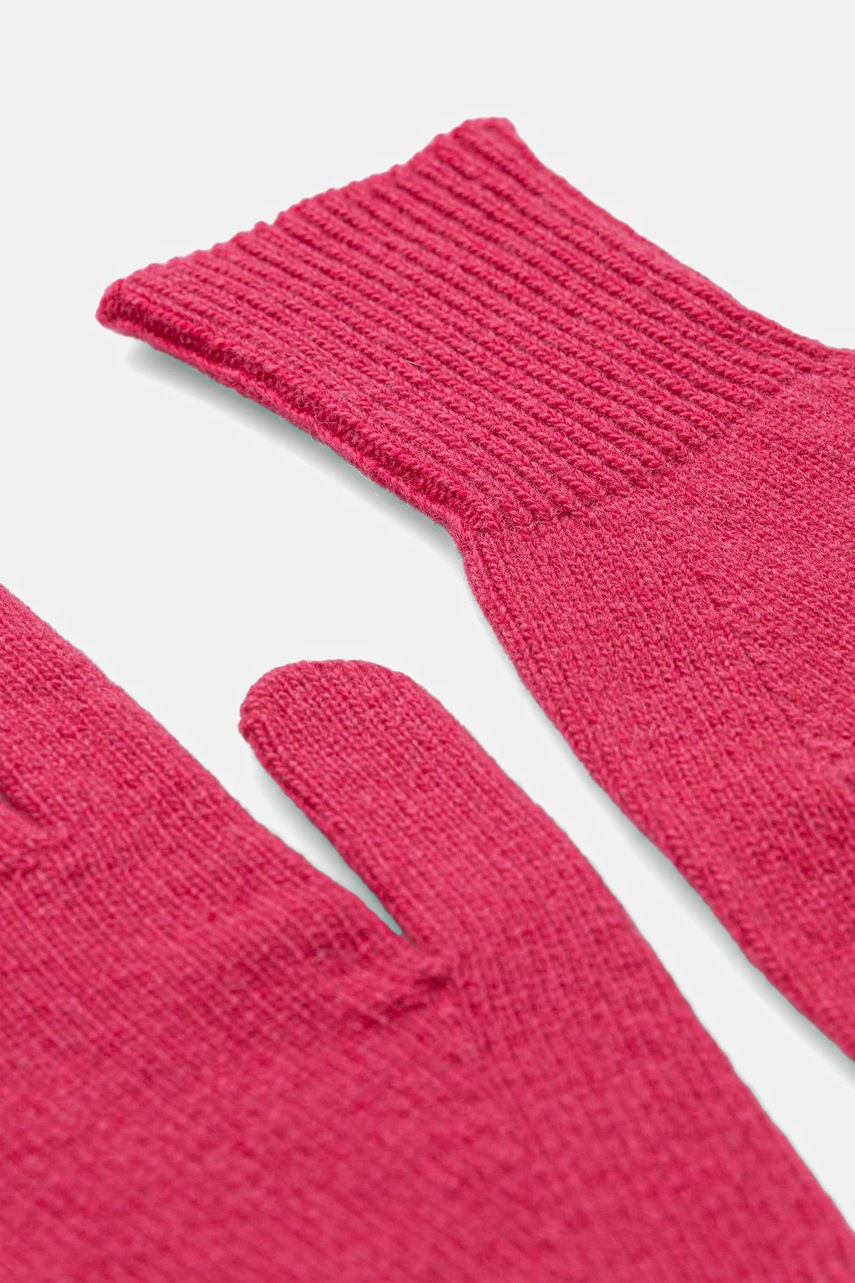 Шерстяные перчатки United Colors of Benetton цвет чёрный 1202DG00E