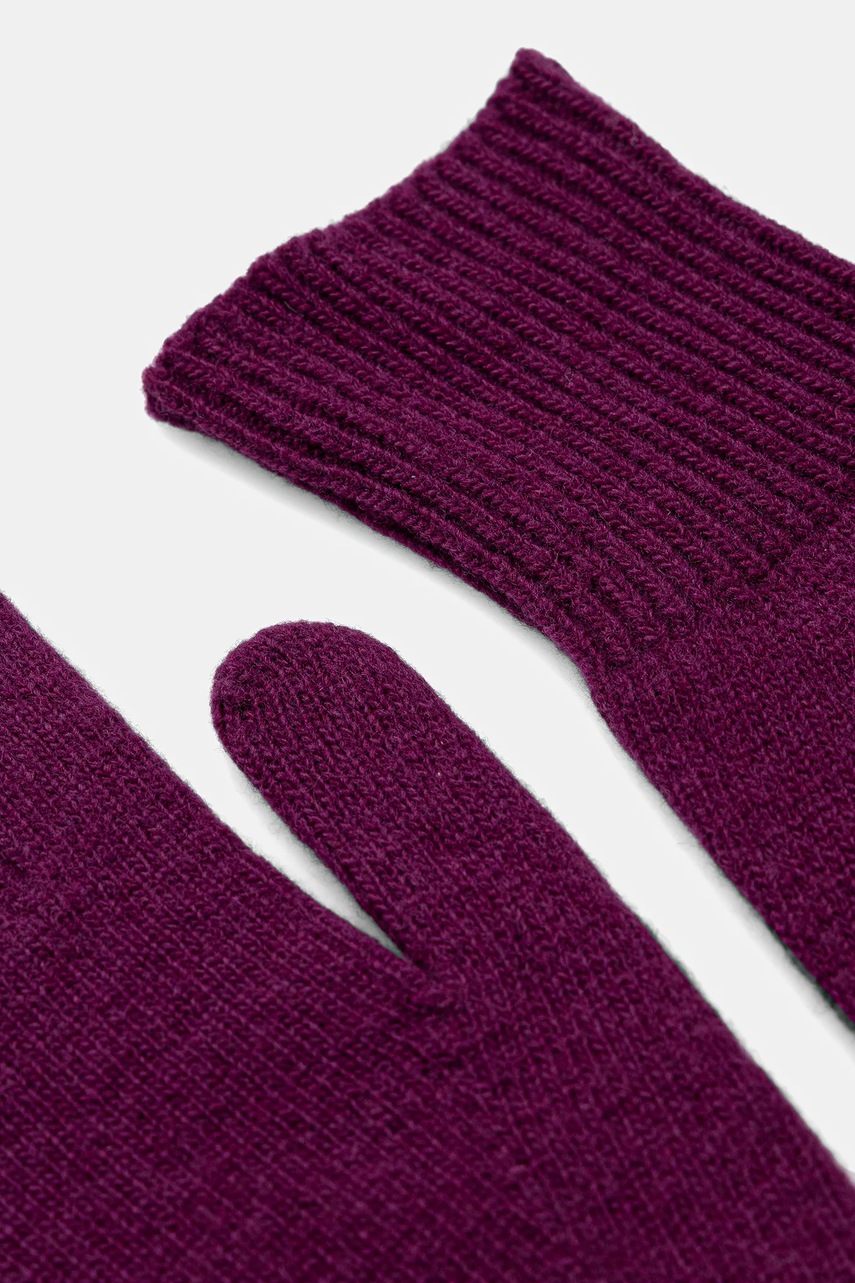 Шерстяные перчатки United Colors of Benetton цвет чёрный 1202DG00E