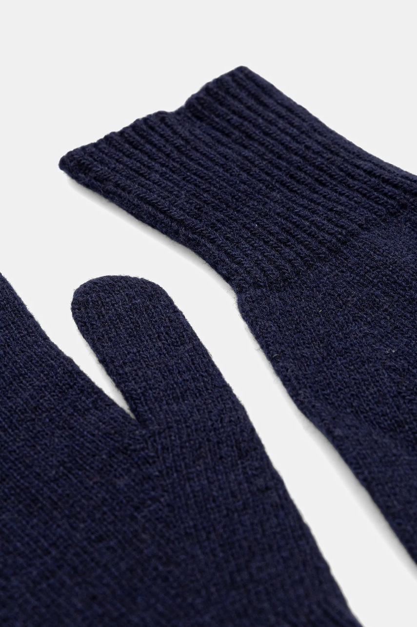 Шерстяные перчатки United Colors of Benetton цвет чёрный 1202DG00E