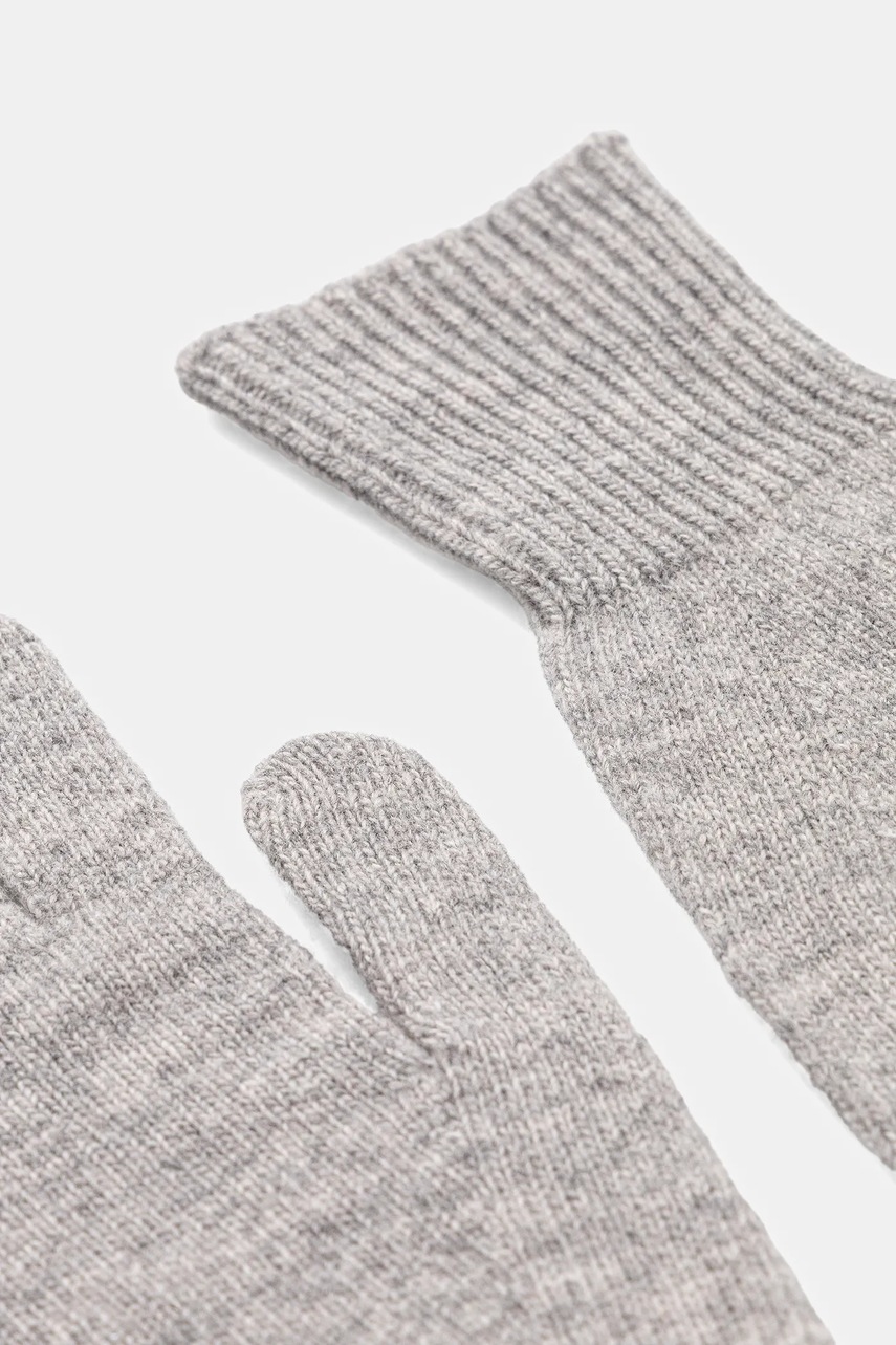 Шерстяные перчатки United Colors of Benetton цвет чёрный 1202DG00E