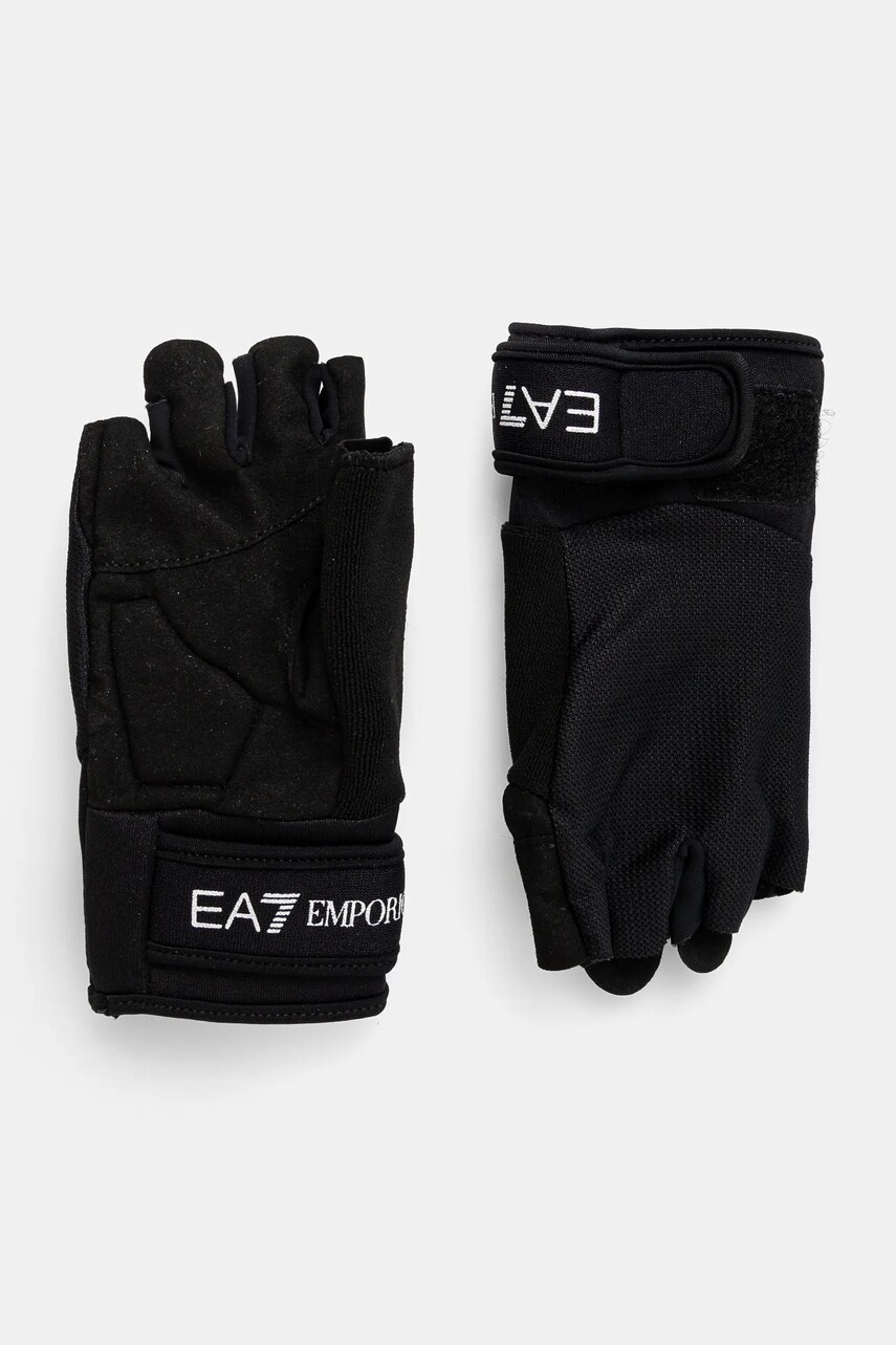 EA7 Emporio Armani manusi culoarea negru, AF12107.7X000011
