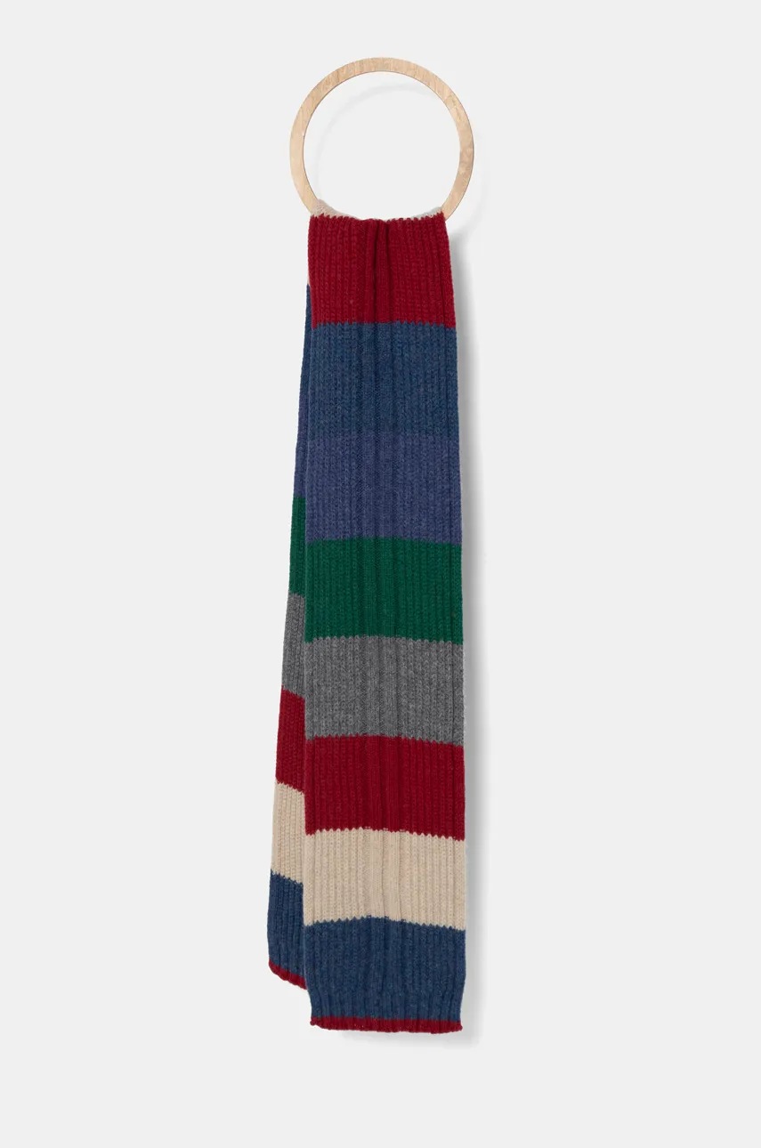 

Вълнен шал United Colors of Benetton в зелено с десен 123MKU00P, Зелен