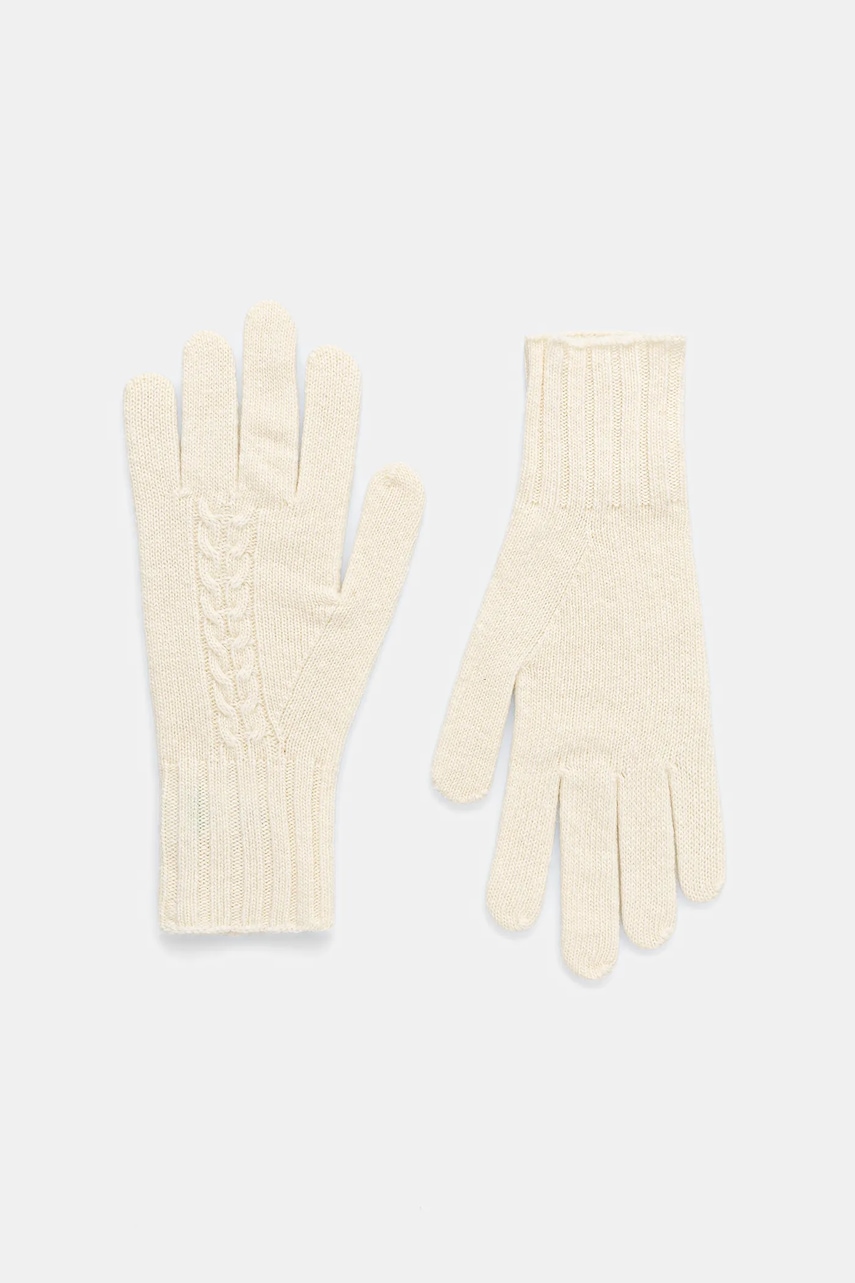 United Colors of Benetton mănuși din amestec de lână culoarea gri, 1244DG00F