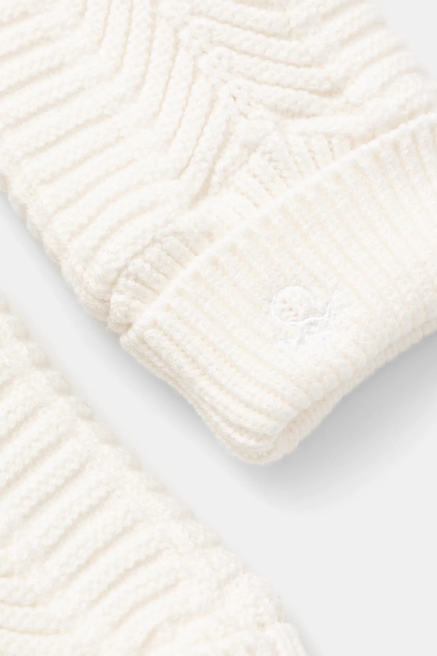 Перчатки United Colors of Benetton цвет белый 61LSDG00A Перчатки United Colors of Benetton цвет белый 61LSDG00A