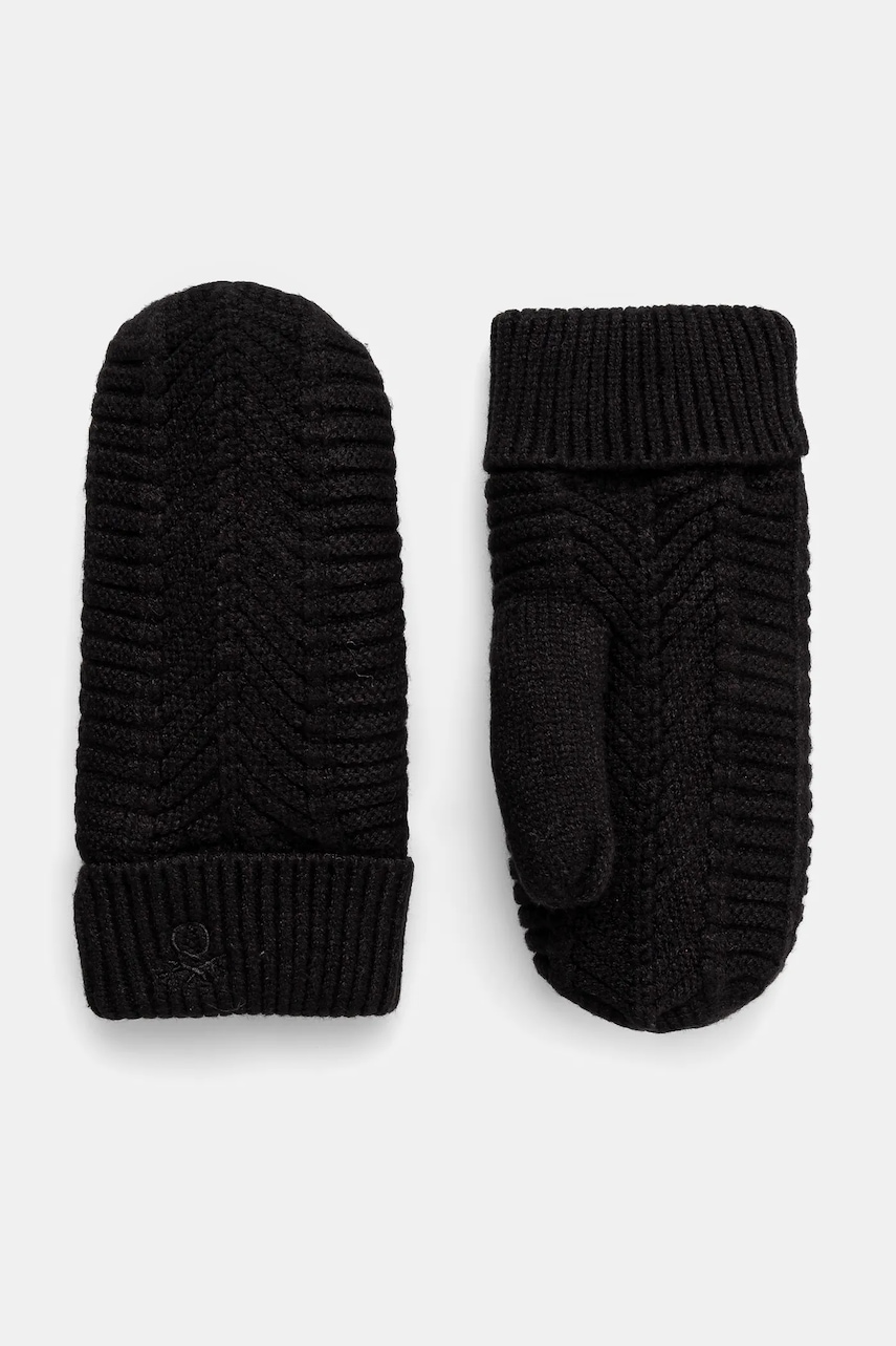 United Colors of Benetton mănuși culoarea negru, 61LSDG00A
