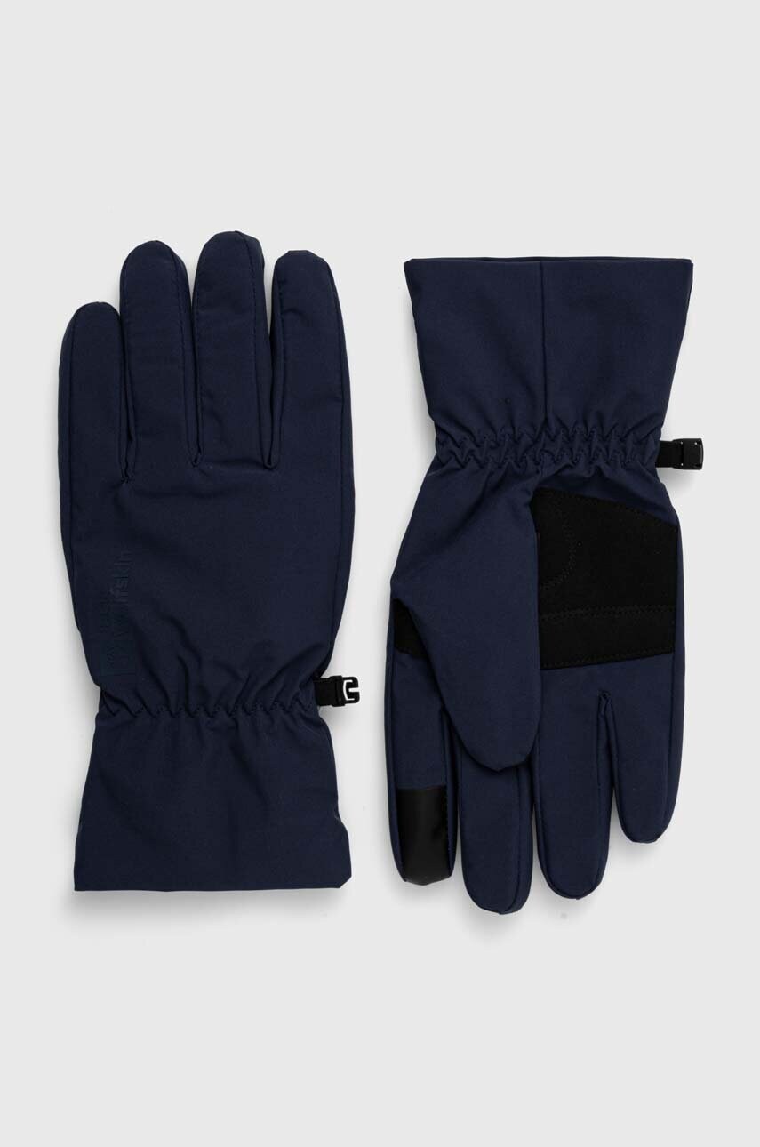 Jack Wolfskin manusi culoarea albastru marin, A63075