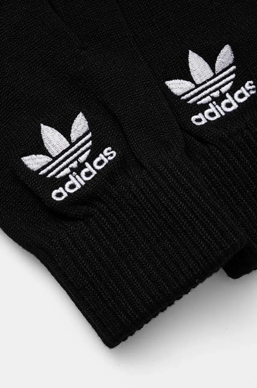 Перчатки adidas Originals цвет чёрный IZ4977 Перчатки adidas Originals цвет чёрный IZ4977