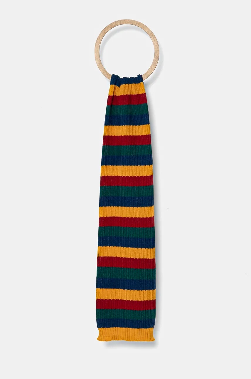 

Детски шал United Colors of Benetton в жълто с десен 1270QU00W, Жълт