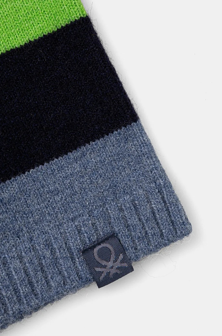 Детский снуд с добавлением шерсти United Colors of Benetton цвет фиолетовый узорный 1D9SHU00A