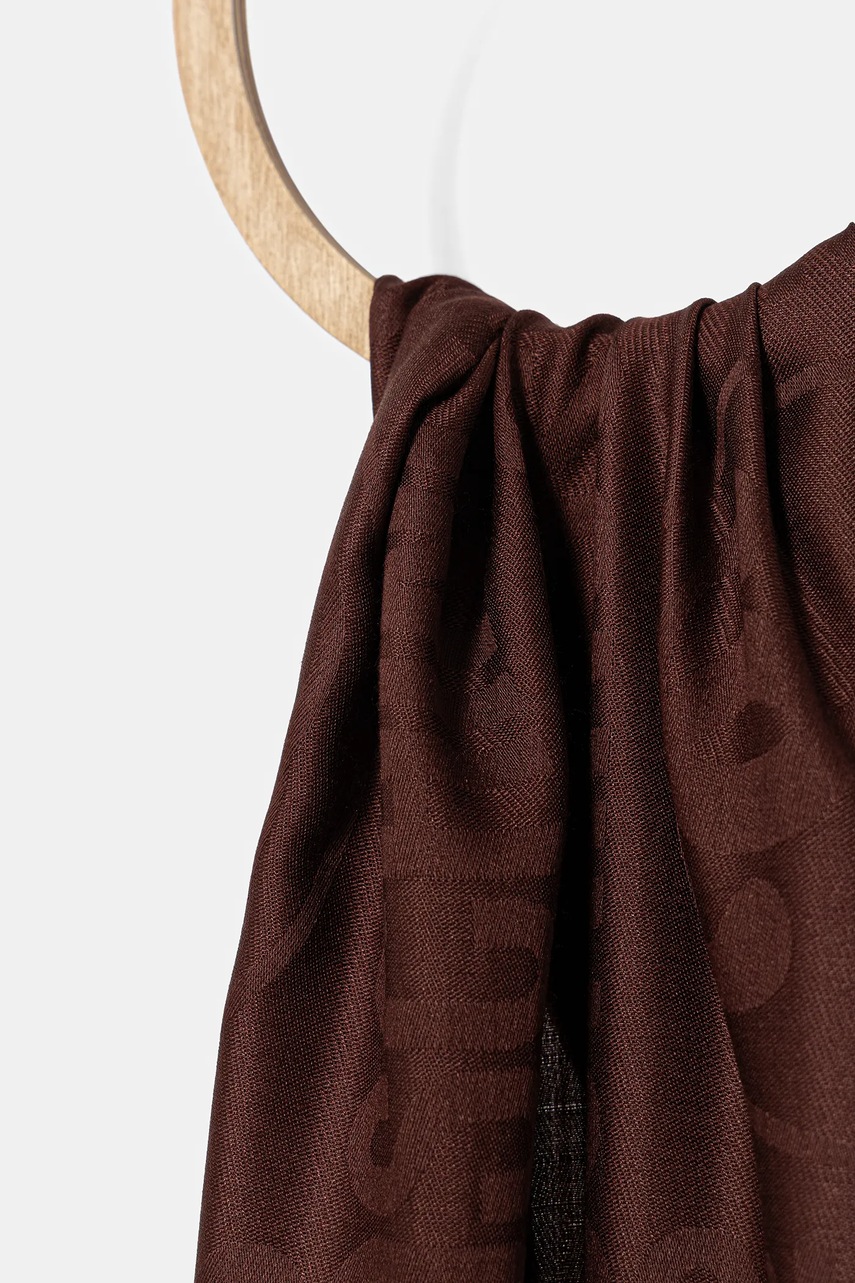 Шерстяной шарф Moschino цвет чёрный однотонный M2943 3232