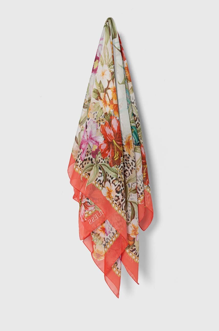 

Тънък шал Guess в оранжево с десен AW5143 SIL20, Оранжев