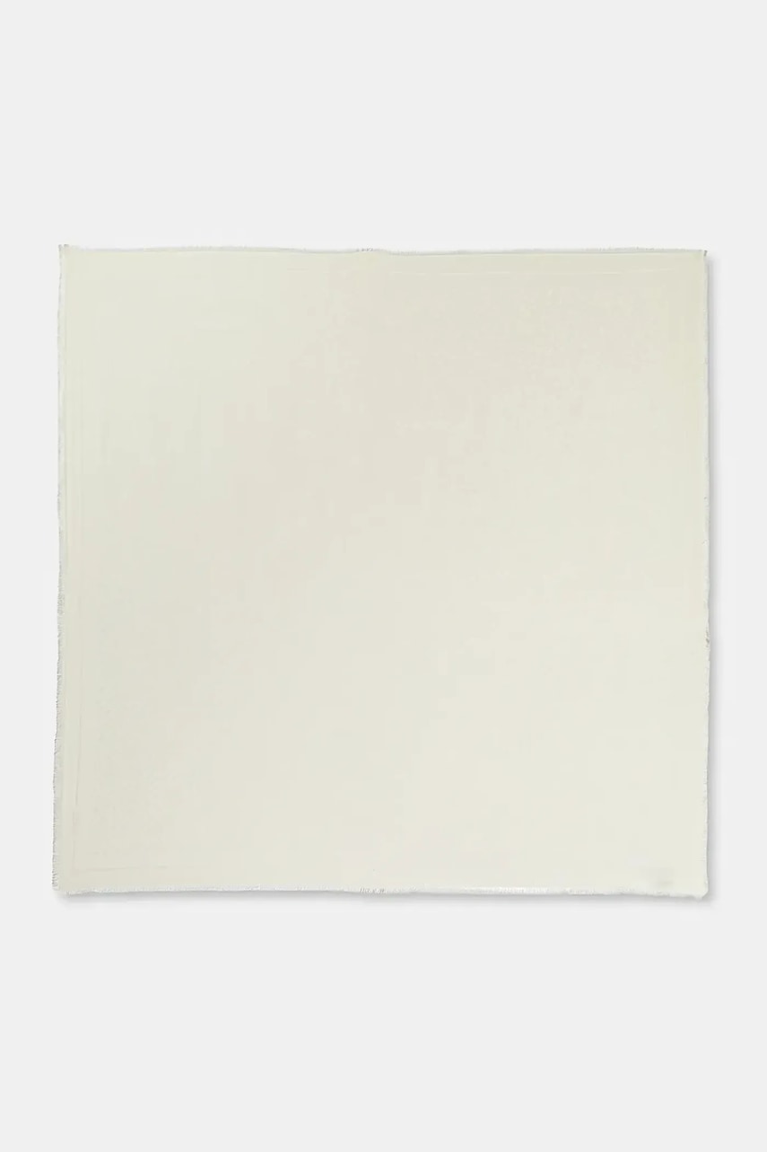 BOSS chusta z dodatkiem wełny Ledonia kolor żółty wzorzysta 50517733