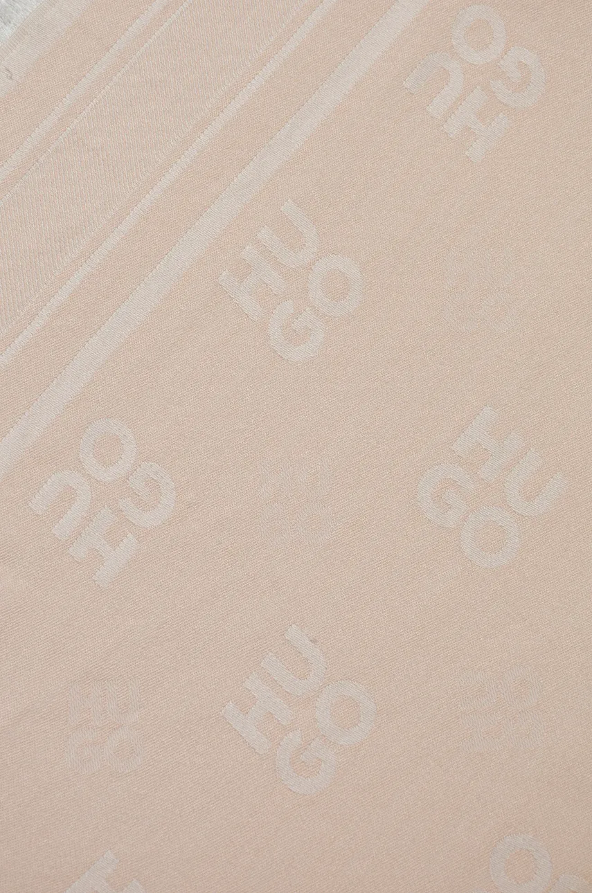 Платок HUGO женский цвет розовый узор 50517684 Платок HUGO женский цвет розовый узор 50517684