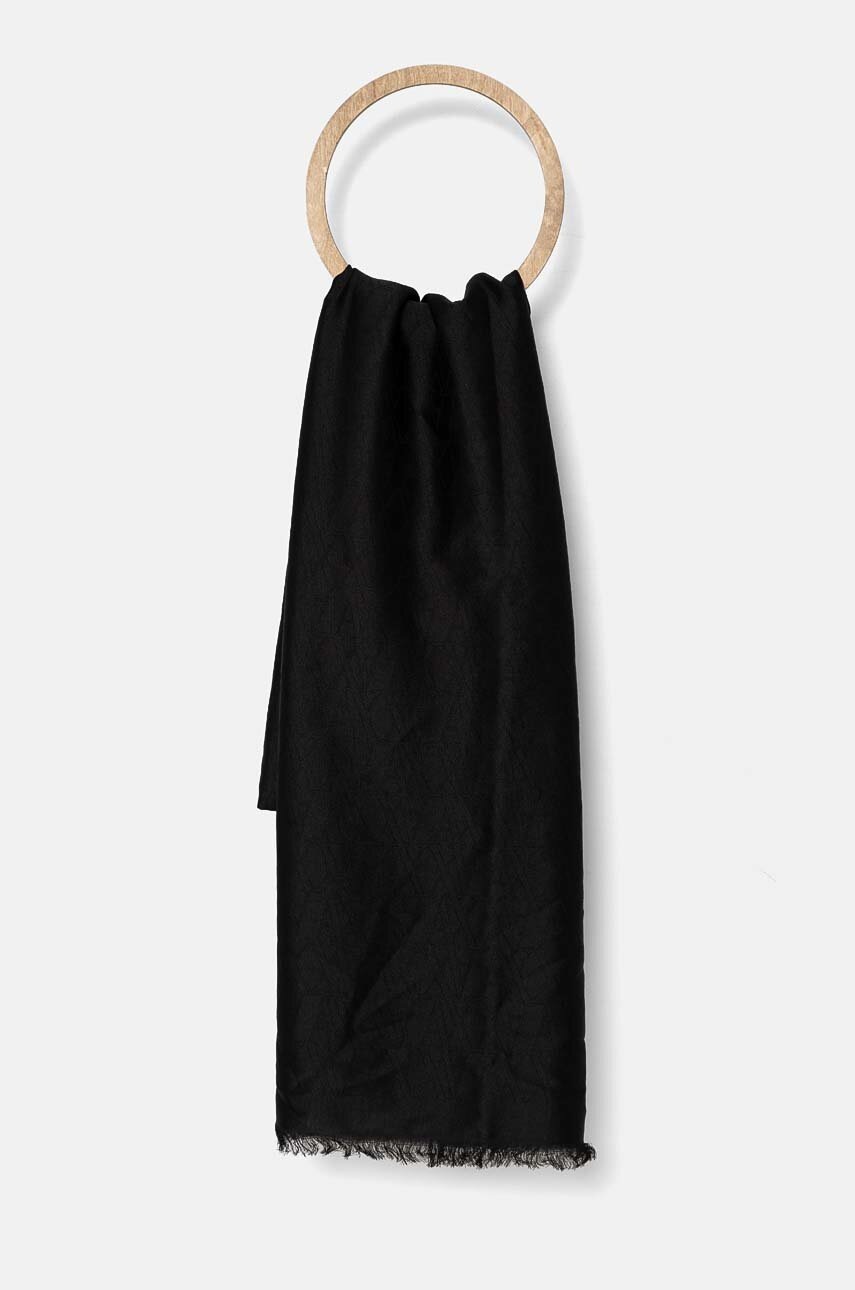 

Шал Armani Exchange дамски в черно с десен 944300 4F150, Черен