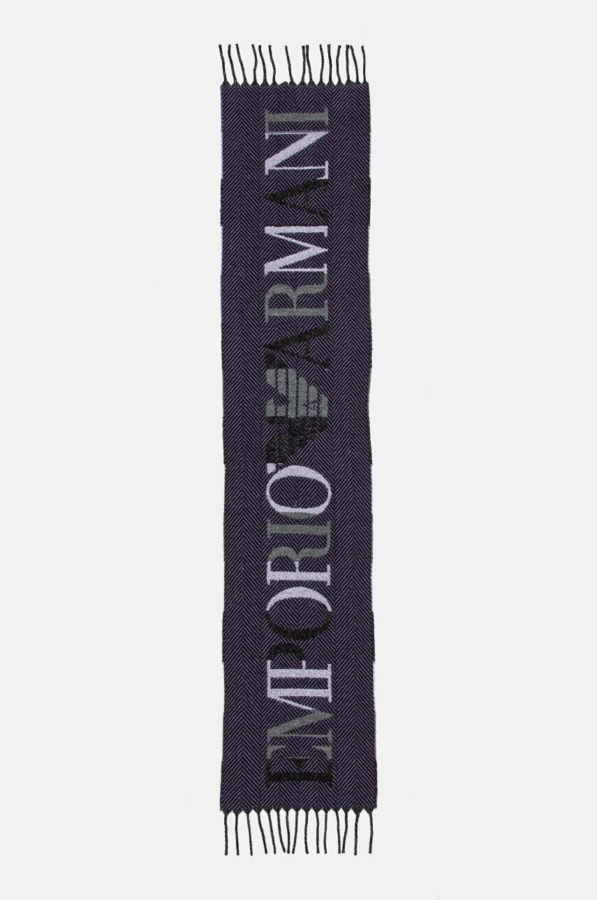 Emporio Armani esarfa de lana culoarea violet, modelator, 635002 4F300