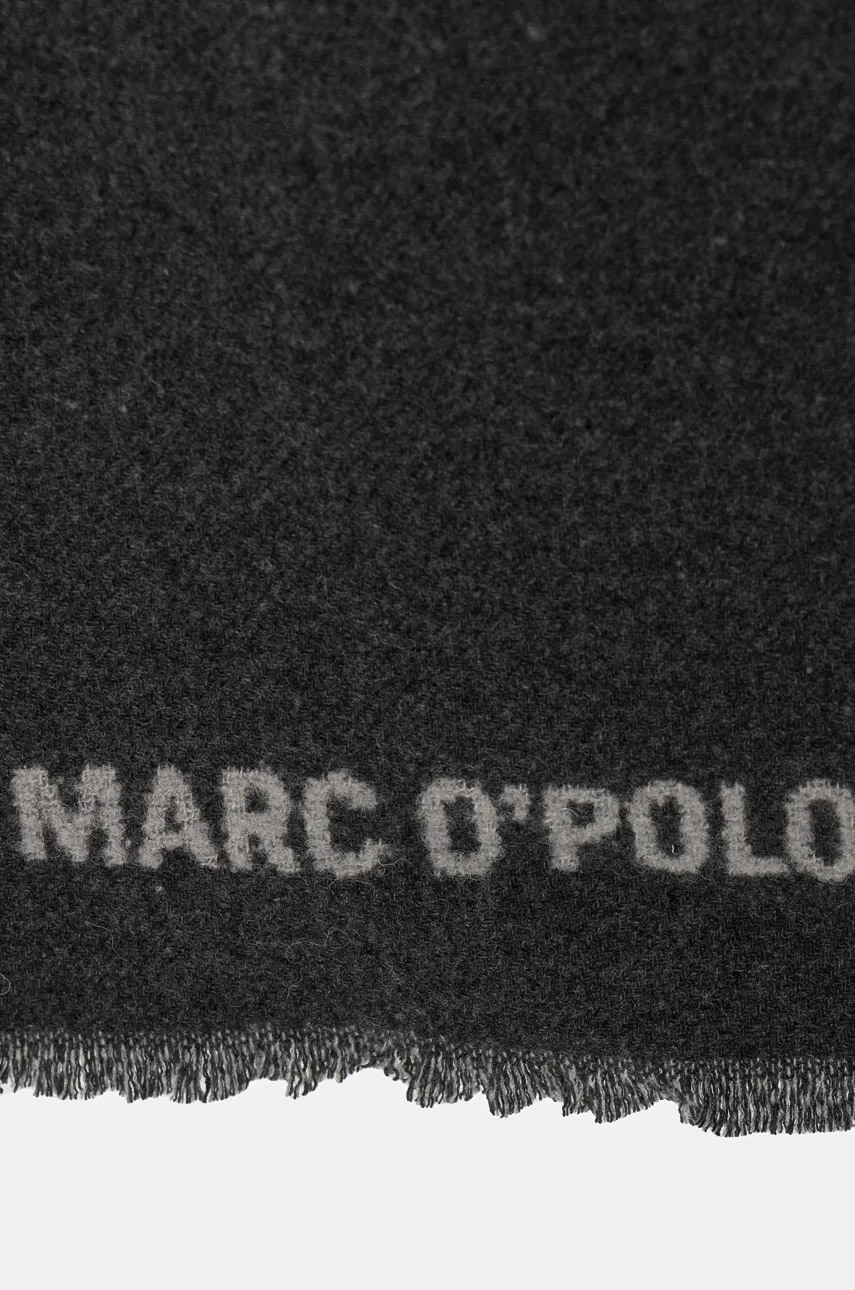 Шерстяной шарф Marc OPolo цвет серый узорный 409802802173 Шерстяной шарф Marc OPolo цвет серый узорный 409802802173