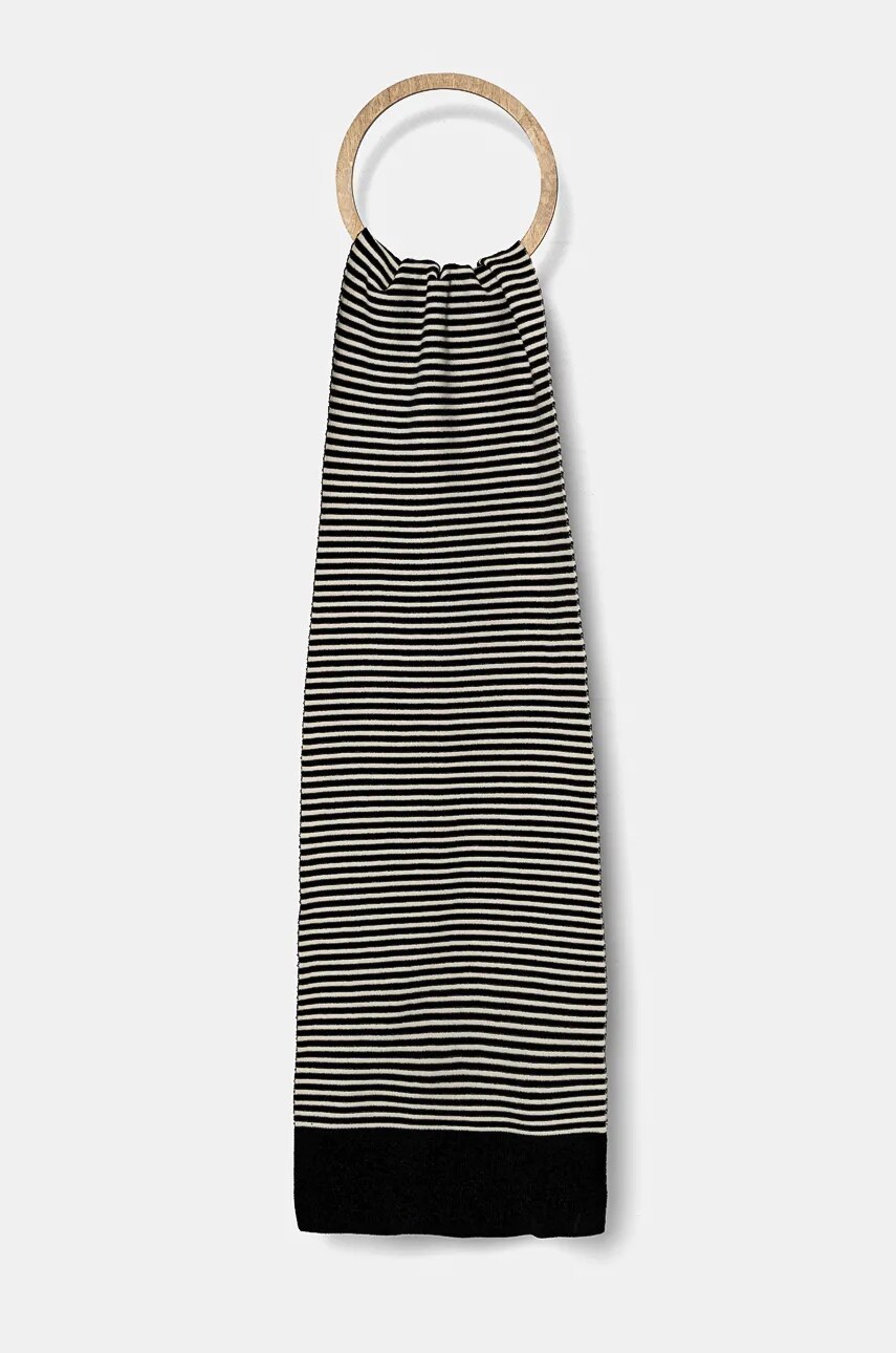 Armani Exchange fular femei, culoarea negru, modelator, 944612 4F303