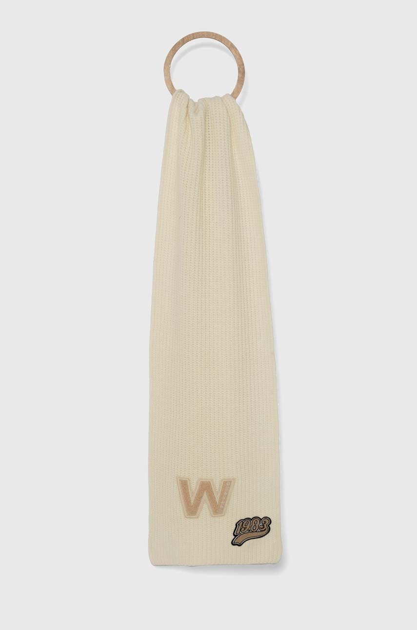 

Вълнен шал Weekend Max Mara в бежово с апликация 2425746015600, Бежов