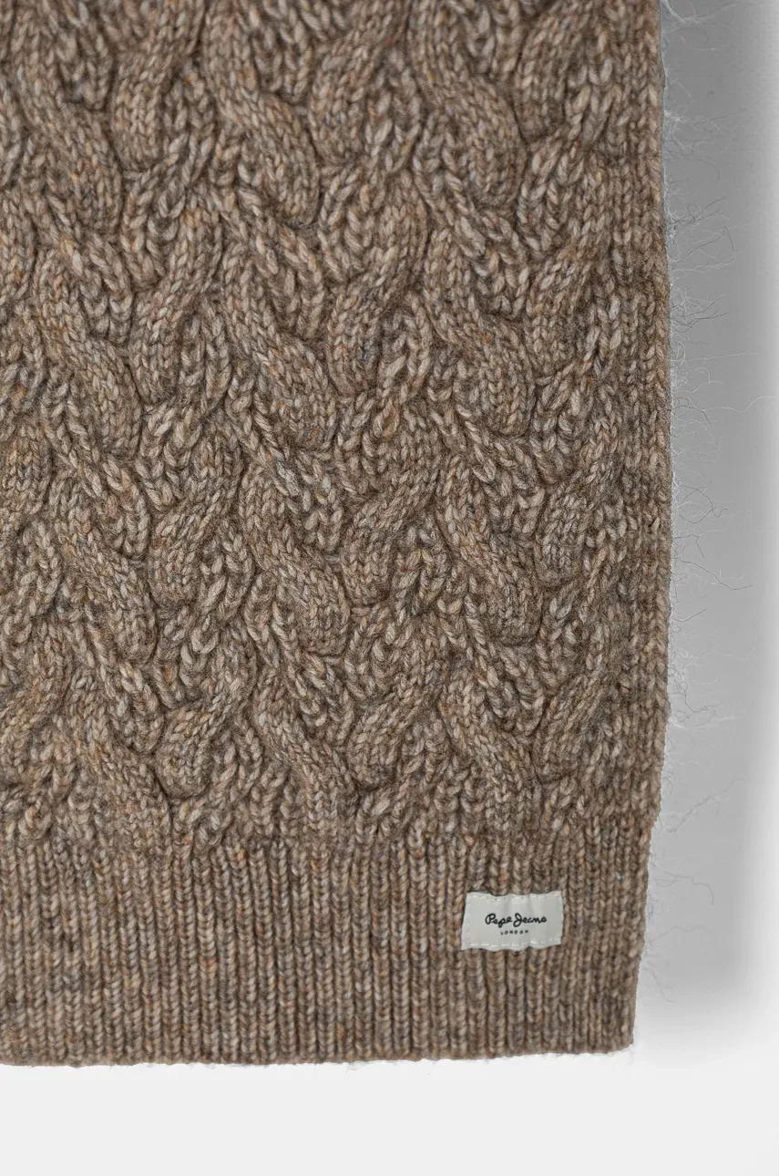 Шарф Pepe Jeans WALLIS SCARF женский цвет бежевый меланж PL060195 Шарф Pepe Jeans WALLIS SCARF женский цвет бежевый меланж PL060195