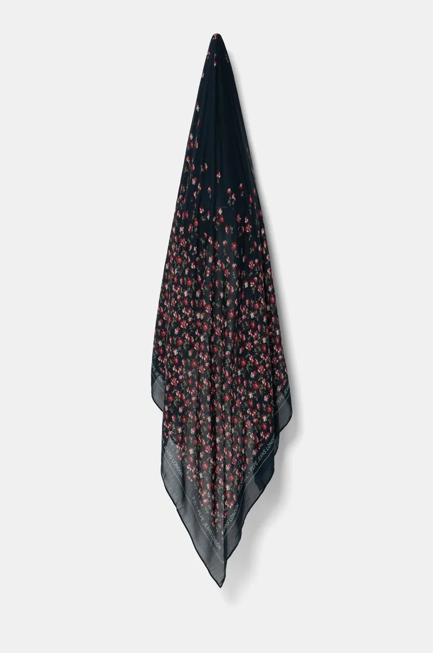 

Тънък шал Pepe Jeans WOODY SCARF в тъмносиньо с десен PL110689, Тъмносин
