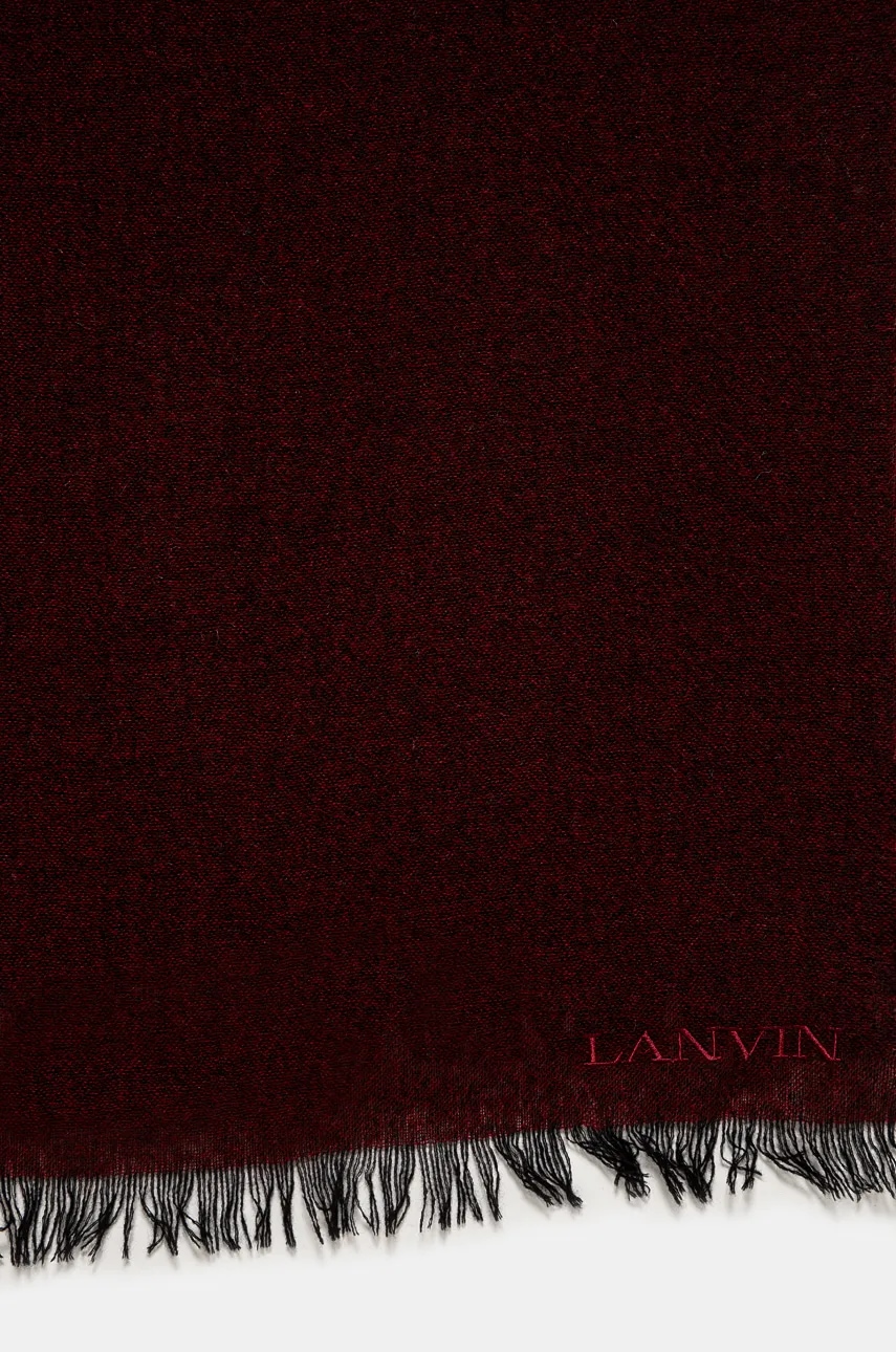 Кашемировый шарф Lanvin цвет бордовый однотонный 6L5018.U7746 Кашемировый шарф Lanvin цвет бордовый однотонный 6L5018.U7746