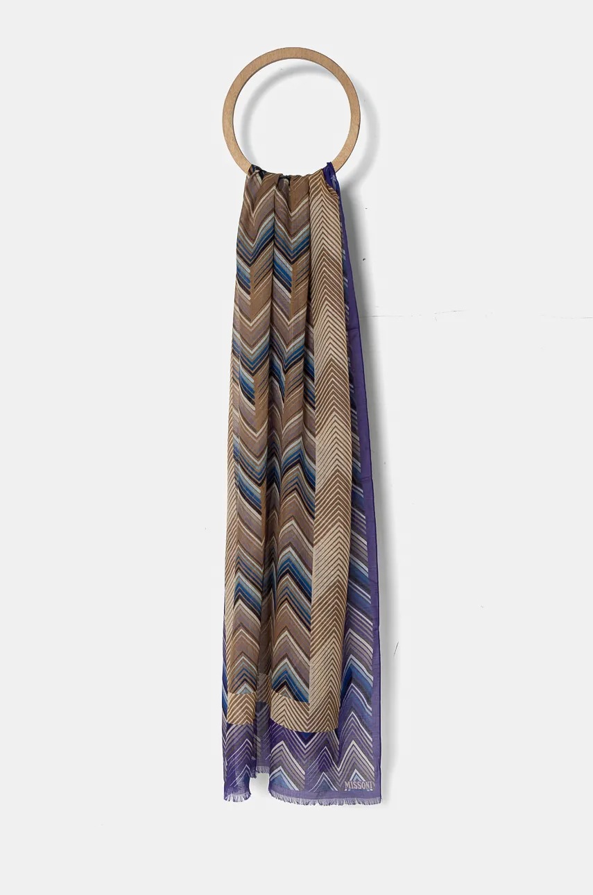 

Копринен шал Missoni с десен SAXRSLD9777, Многоцветен