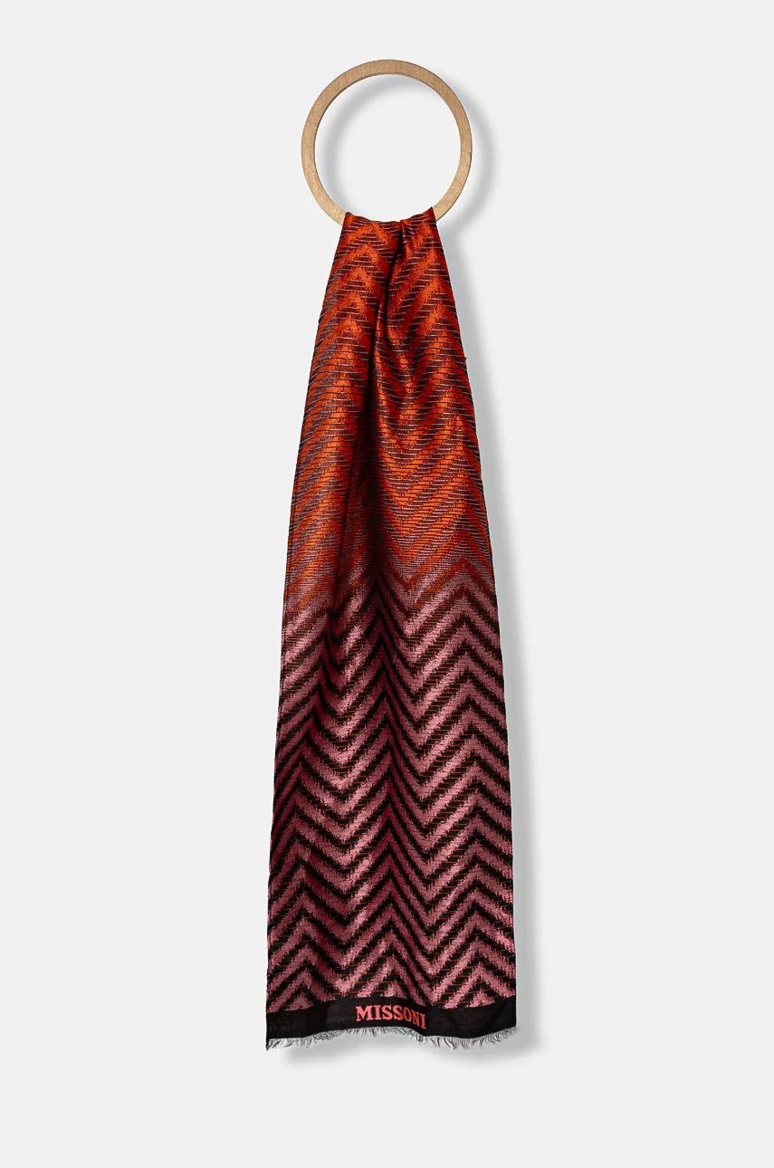 

Шал с вълна Missoni в розово с десен SAXRWMD9887, Розов