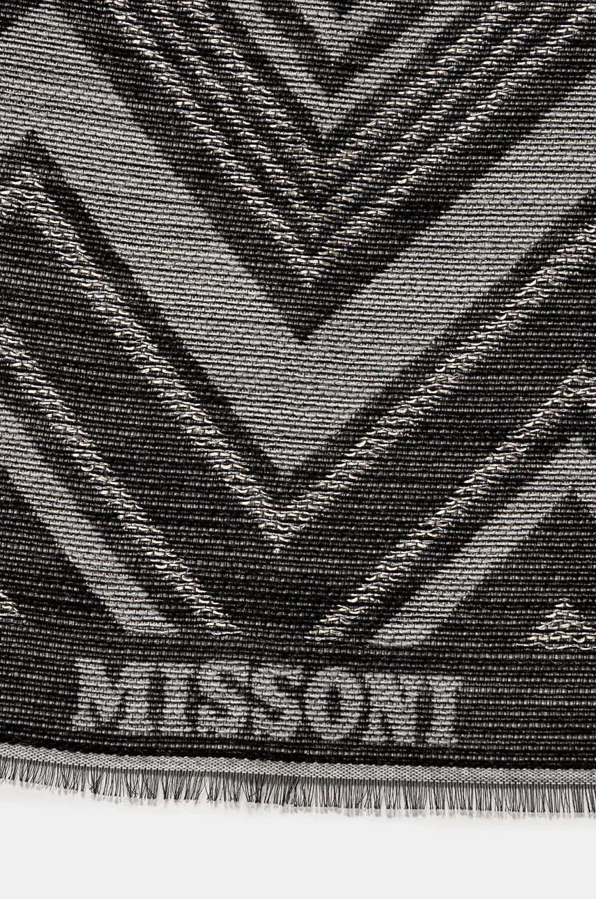 Шарф с примесью шерсти Missoni цвет серый узорный SAXRWMD9892 Шарф с примесью шерсти Missoni цвет серый узорный SAXRWMD9892
