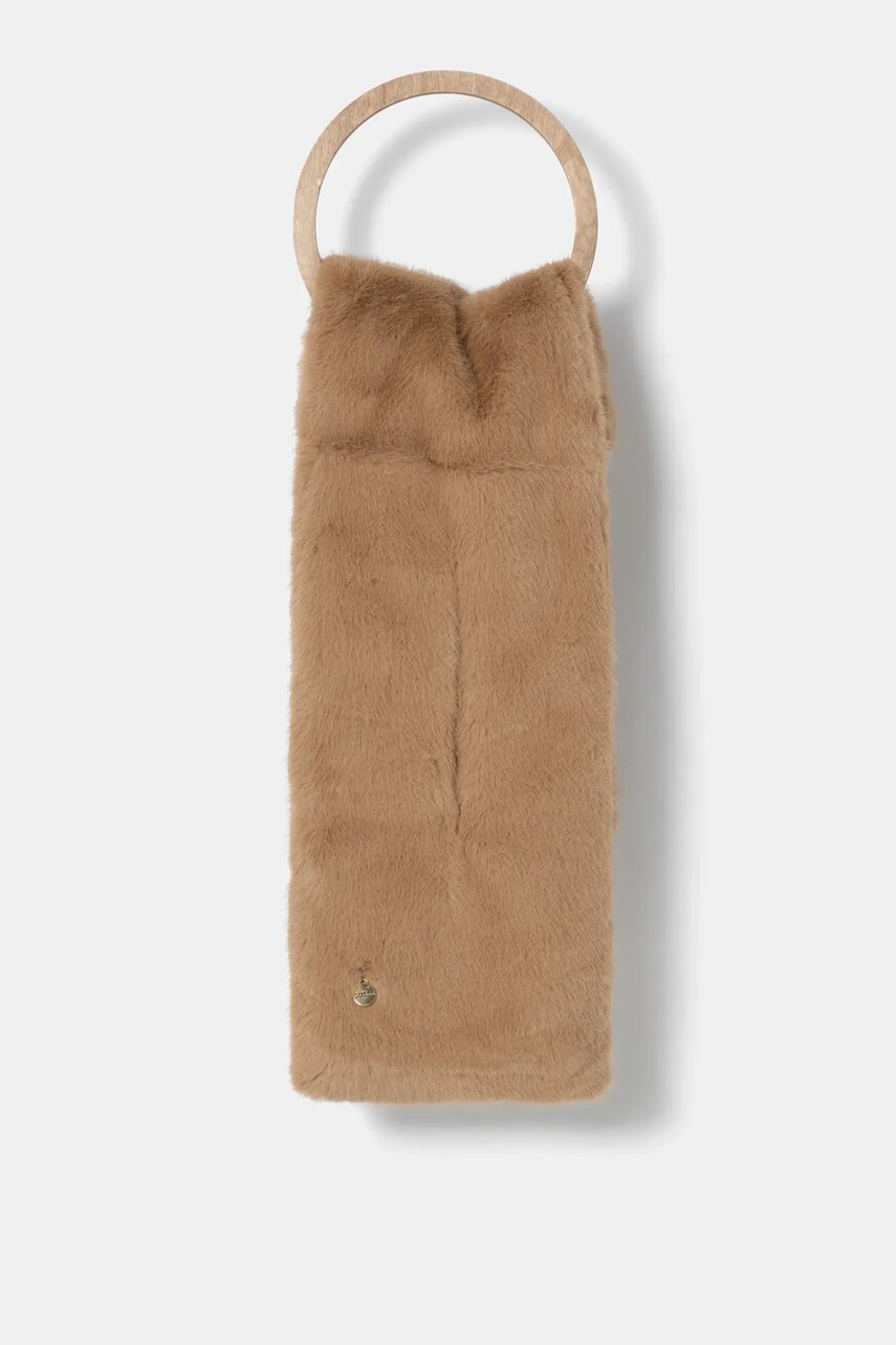 Levně Šála Guess hnědá barva, AW5207 POL03