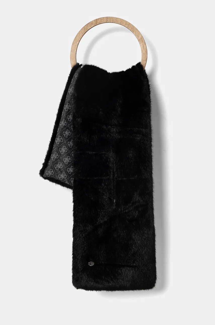 Levně Šála Guess černá barva, AW5207 POL03