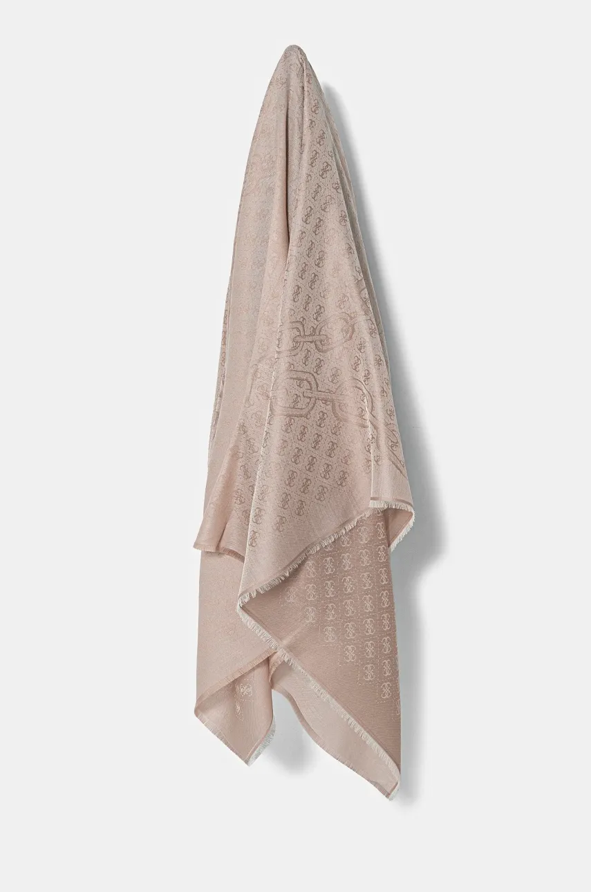 Šátek Guess béžová barva, AW5191 POL03