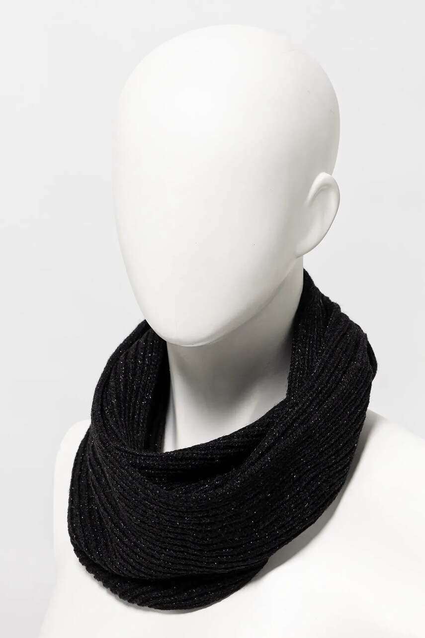 Levně Chomout s příměsí vlny Guess černá barva, hladký, AW5237 WOL03