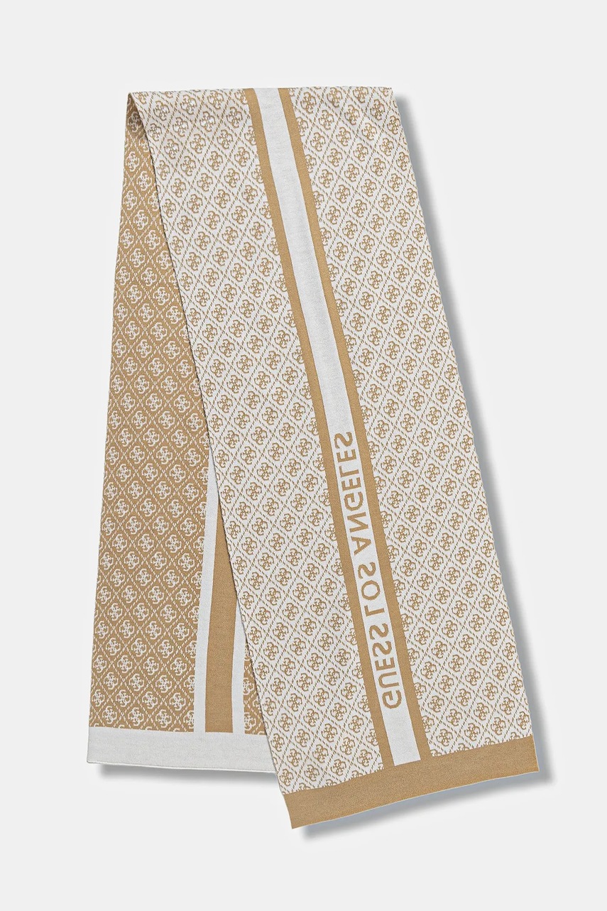 Levně Šála s příměsí Guess SEVYN béžová barva, W4BZ22 Z3JD2