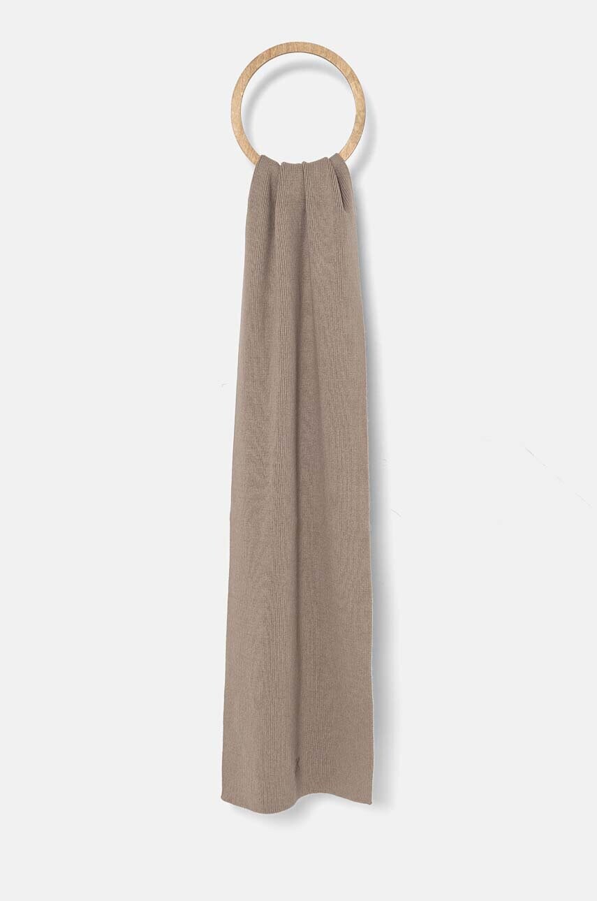 Levně Šála Calvin Klein šedá barva, K60K612601