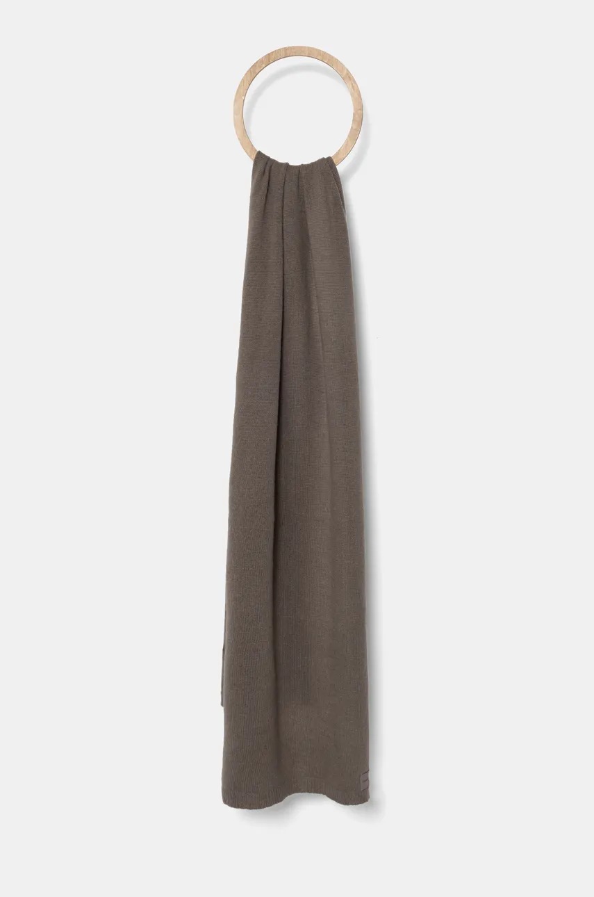 

Шал Calvin Klein дамски в кафяво с изчистен дизайн K60K612606, Кафяв
