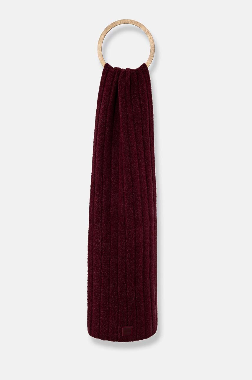 

Шал с вълна Calvin Klein в бордо с изчистен дизайн K60K612608