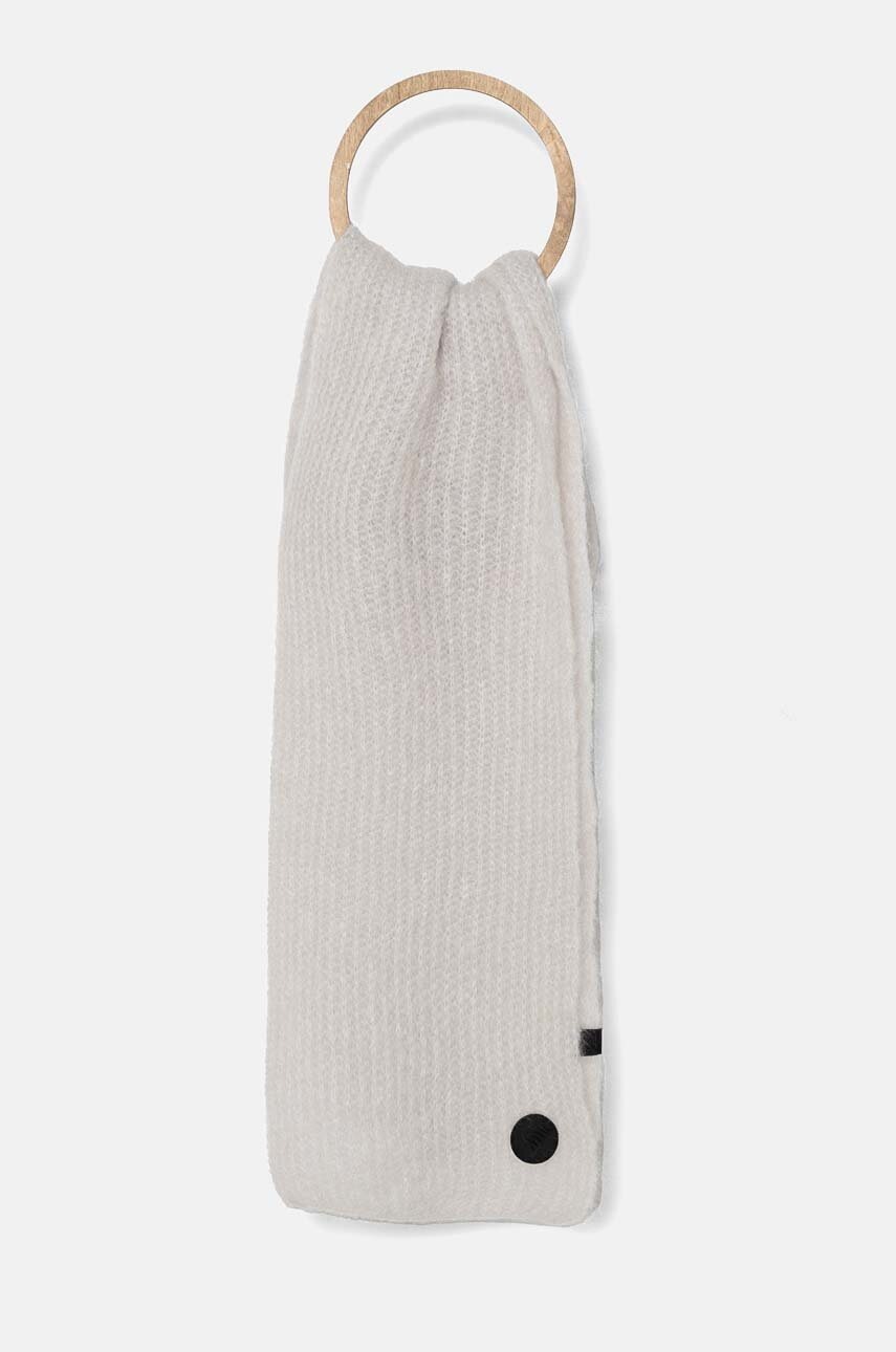 MMC STUDIO eșarfă de lână ELITE culoarea gri, uni