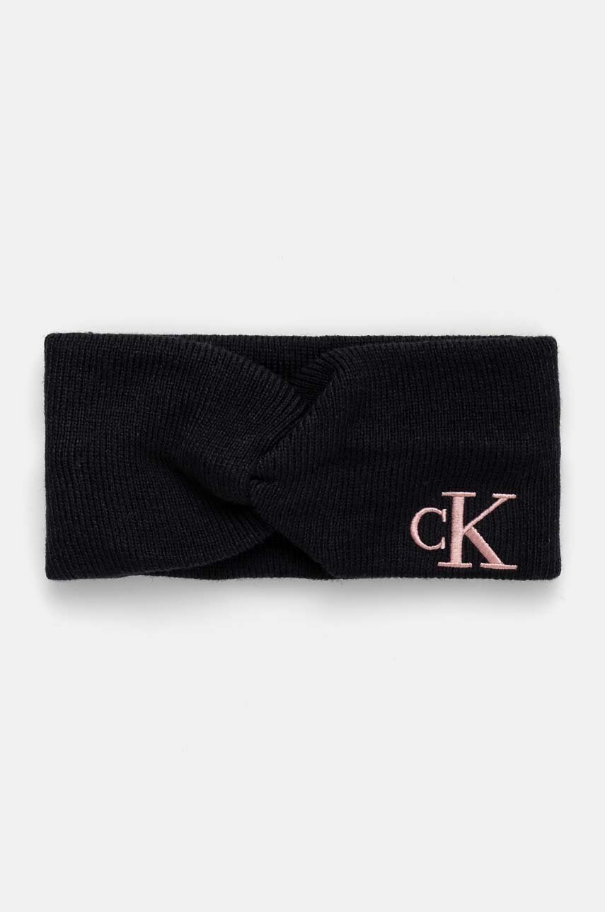 

Лента за глава Calvin Klein Jeans в черно K60K612658, Черен