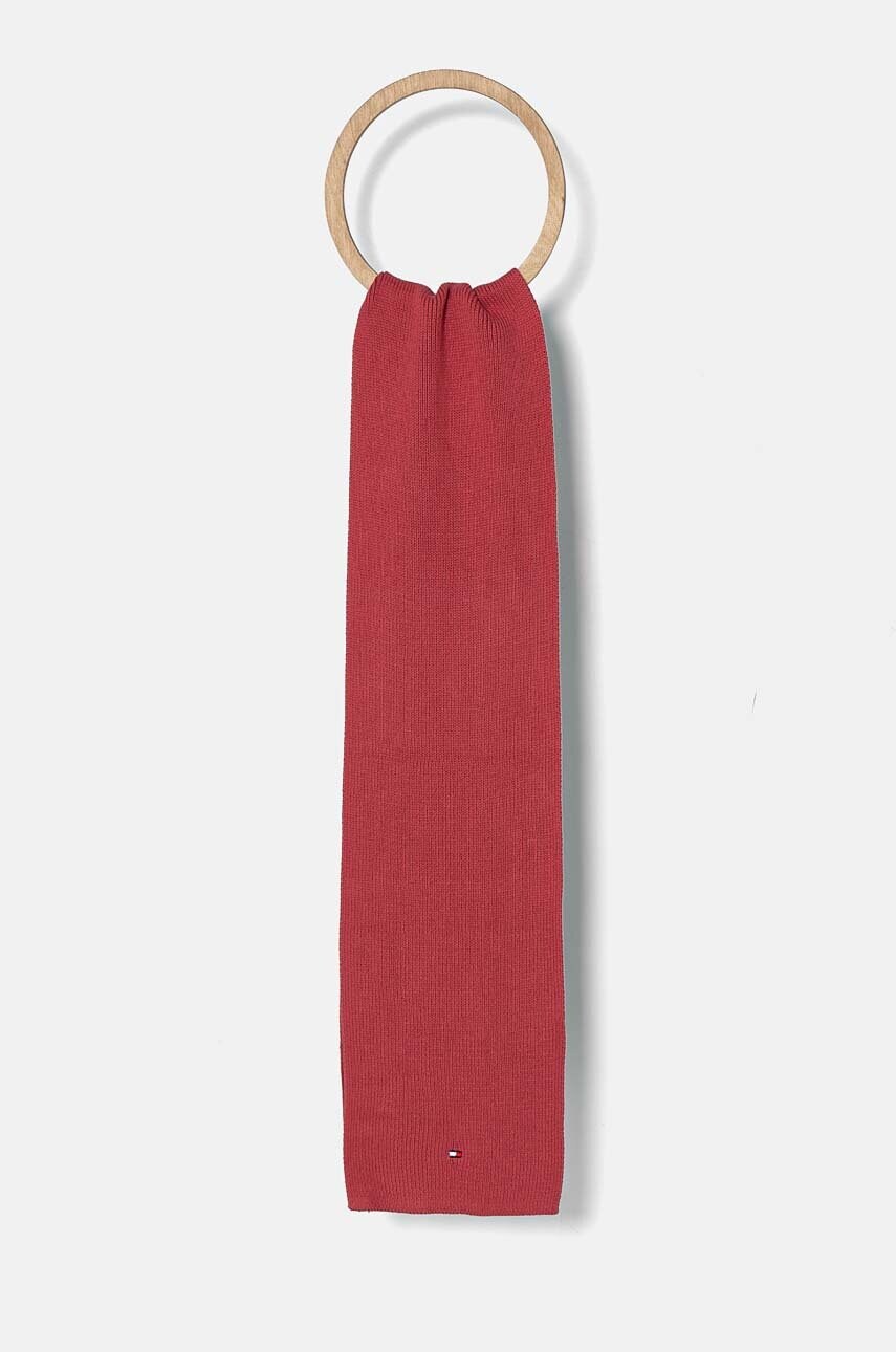 Levně Dětský bavlněný šátek Tommy Hilfiger růžová barva, AU0AU01566