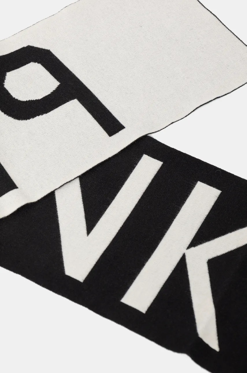 Детский шарф Pinko Up цвет чёрный узорный F4PIJGSC098