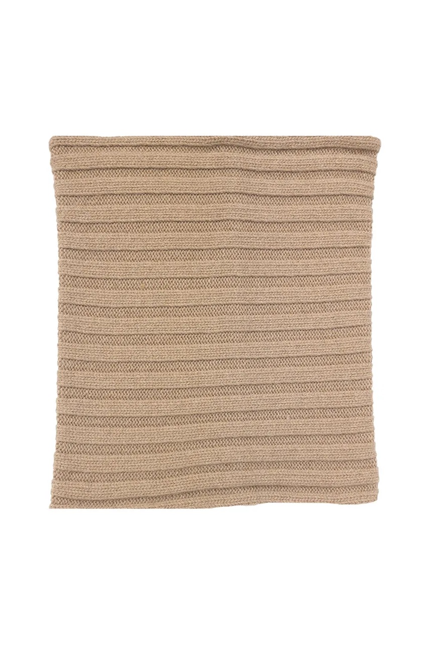 

Детски кръгъл шал с кашмир Jamiks DAJANA в бежово с изчистен дизайн JZH416, Кафяв