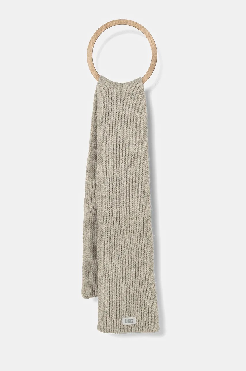 

Шал UGG CHUNKY SCARF в сиво с меланжов десен 100028, Сив