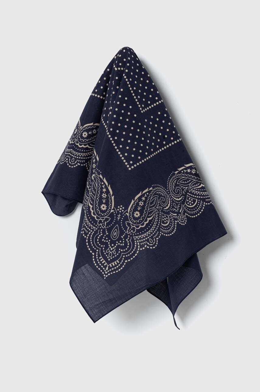 

Тънък памучен шал Polo Ralph Lauren в тъмносиньо с десен 712942382, Тъмносин