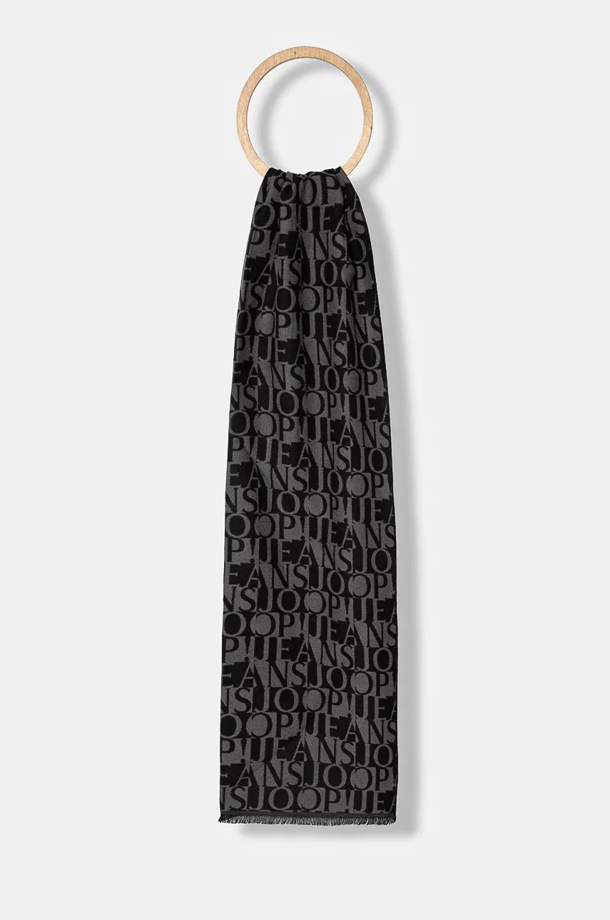 

Шал Joop! мъжки в черно с десен 30033531, Черен