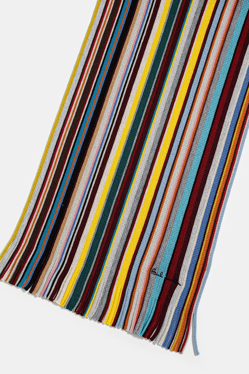 Шерстяной шарф Paul Smith мужской узорный M1A-150F-L542 Шерстяной шарф Paul Smith мужской узорный M1A-150F-L542