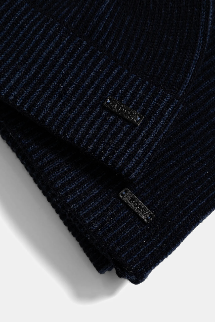 Vlněná čepice a šála BOSS Ercole_SET