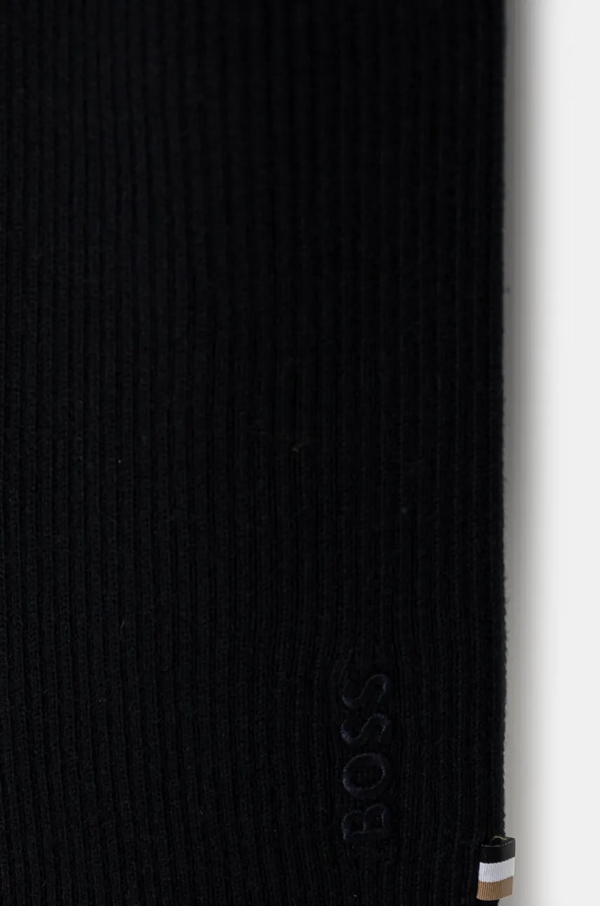 Šál s prímesou vlny BOSS Magico_R_Scarf