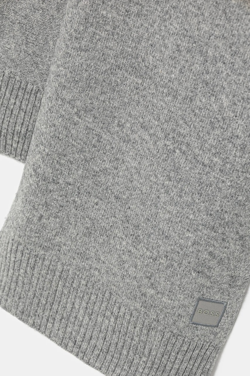 Vlněná šála BOSS Orange Akaio_R_Scarf