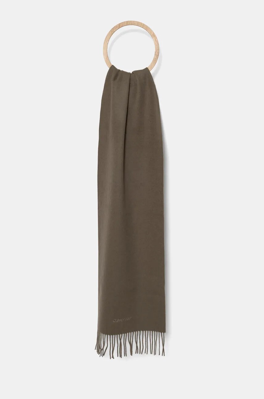 Levně Šála Calvin Klein šedá barva, K50K512378